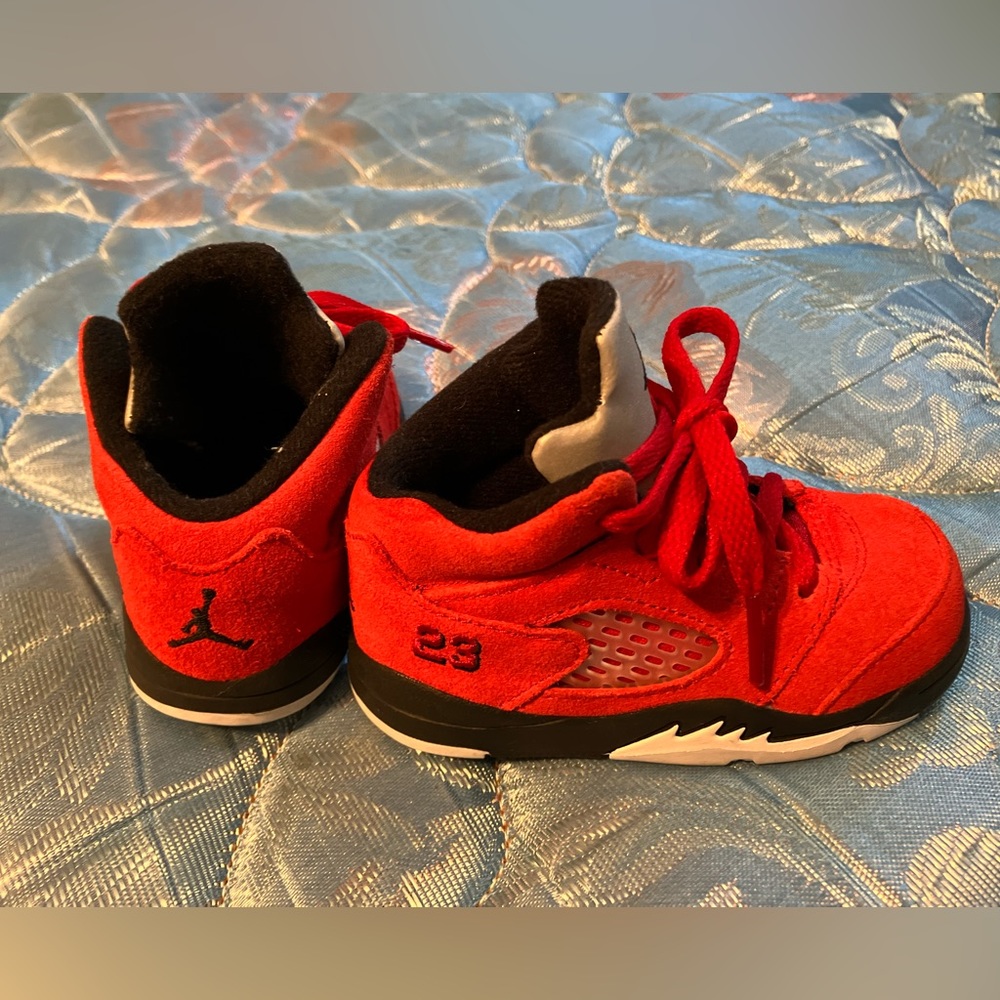Jordan 5 Raging Bull Toddler Shoes 🔥🏀